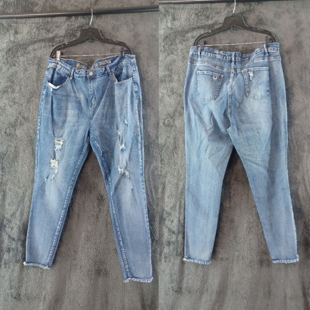 Rock & Stone Distresses Jeggings Size 24 Inseam: 31 inches